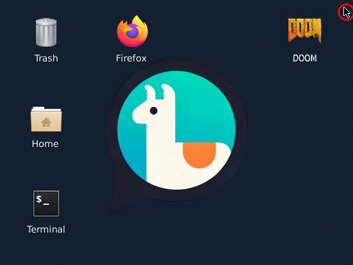 Generated desktop after closing the file manager